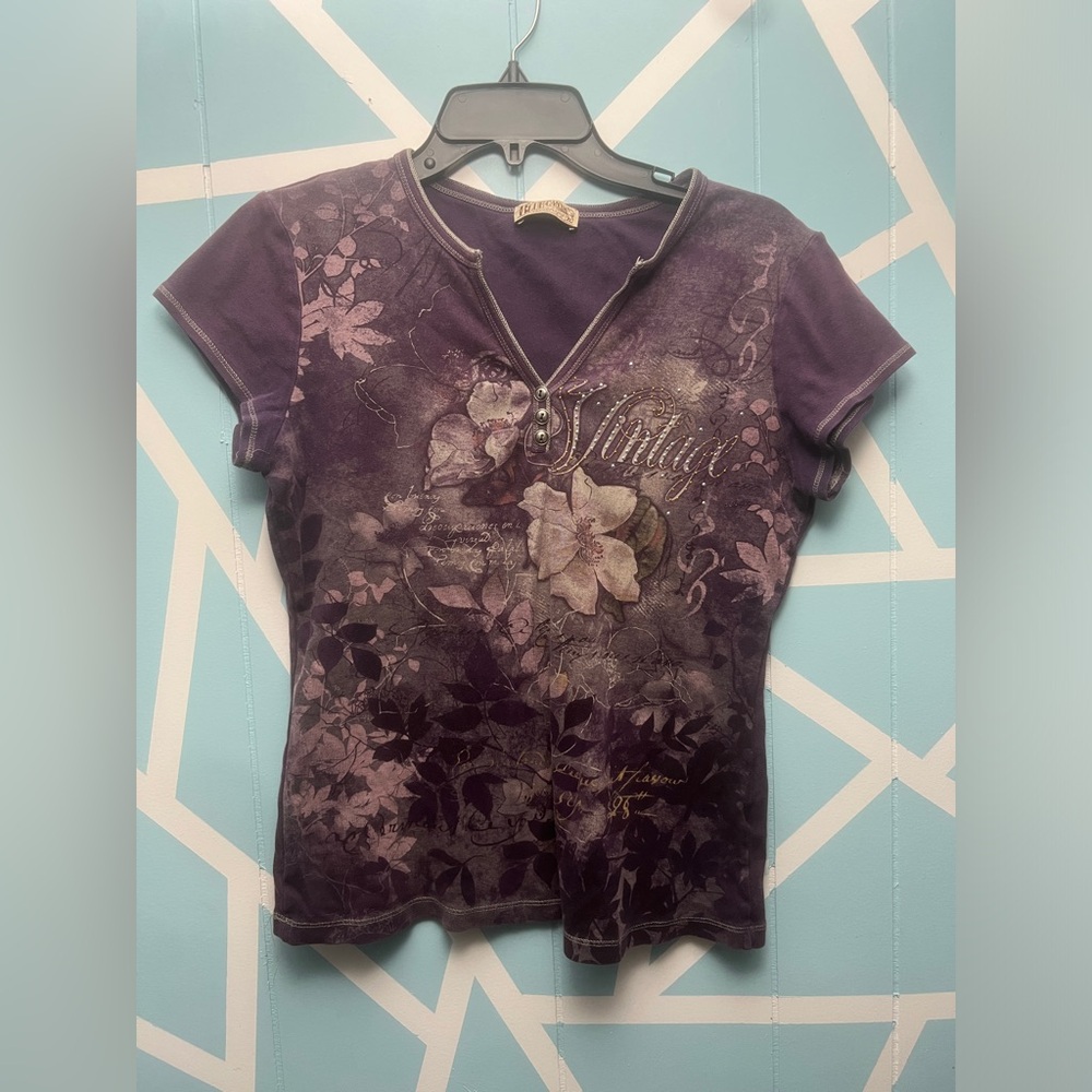 Vintage Y2K Blue Canyon top in purple size XL but fits a M and L
